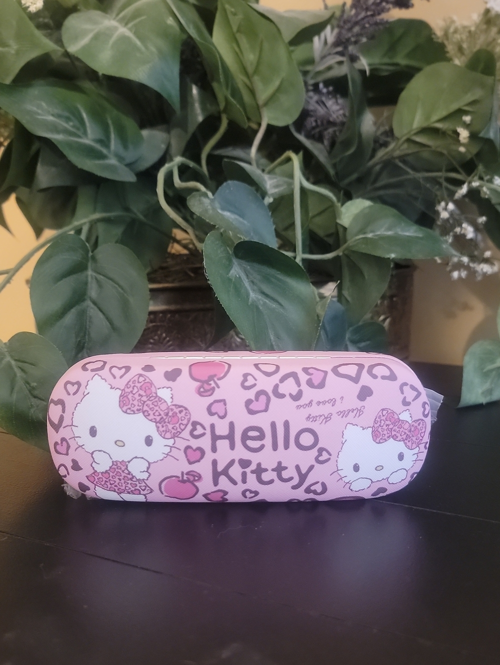 Hello Kitty Pink Leopard Accent Kids Sunglasses Case